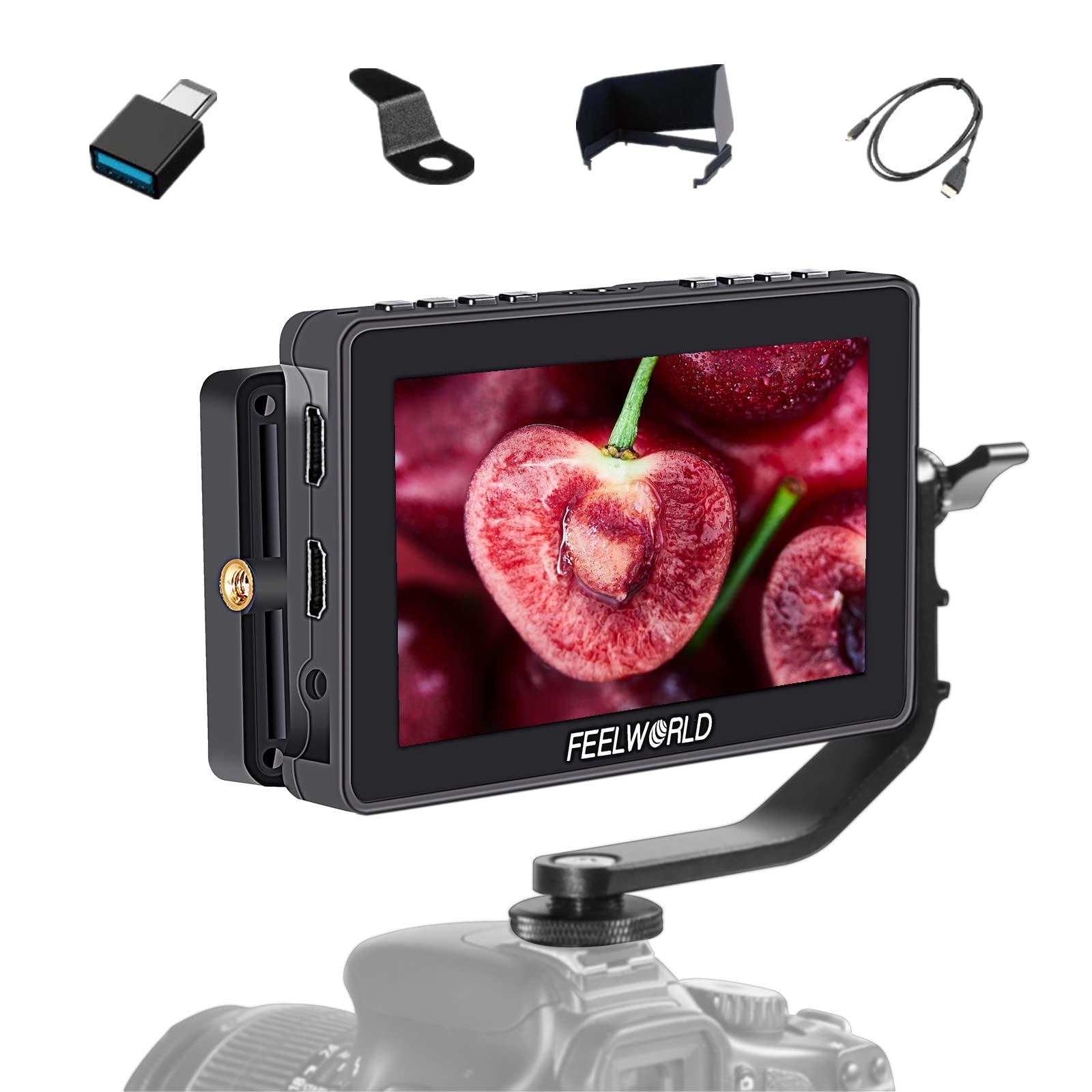 Amazon | FEELWORLD F5 PROX カメラビデオモニター 5.5インチ 1200nit